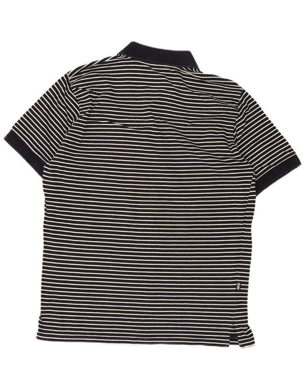 Polo da uomo Franklin & Marshall a righe medie blu navy