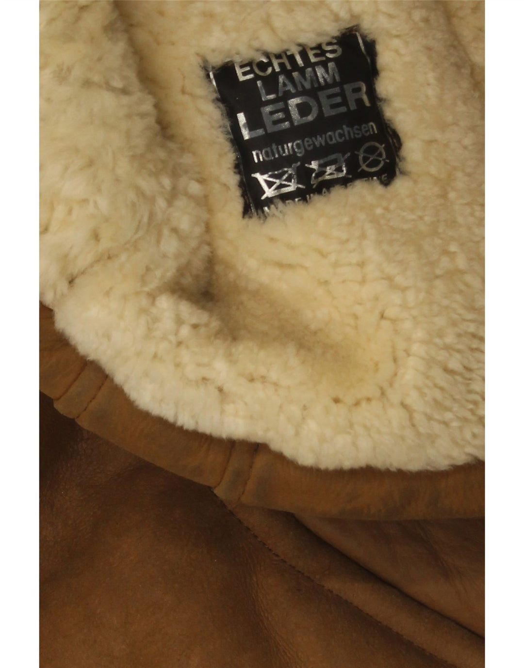 Cappotto in shearling da donna Miss Astor IT 42 Pelle beige medio