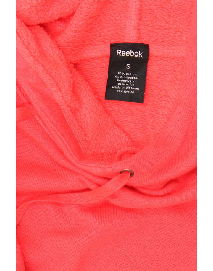 REEBOK Mens Hoodie Jumper Small Orange Cotton Vintage Reebok and Second-Hand Reebok from Messina Hembry 