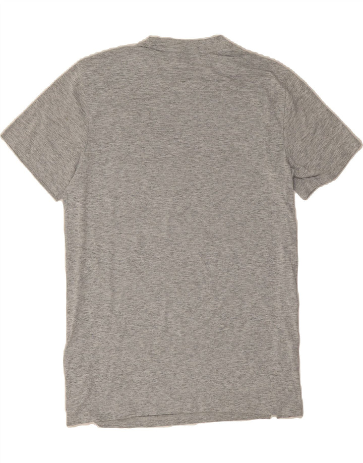 PUMA Mens Graphic T-Shirt Top Small Grey Flecked Polyester Vintage Puma and Second-Hand Puma from Messina Hembry 