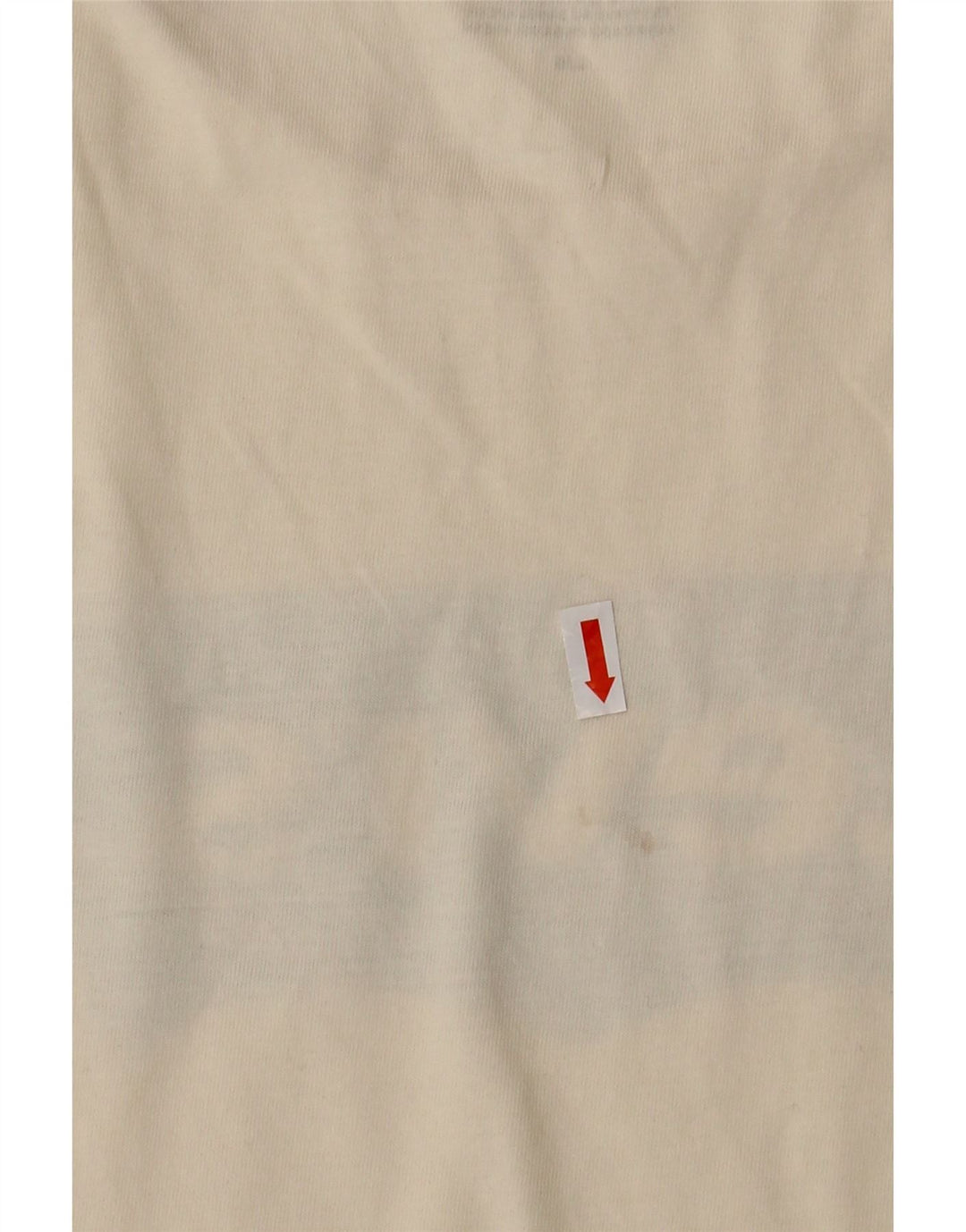 LEVI'S Womens Graphic T-Shirt Top UK 16 Large Off White