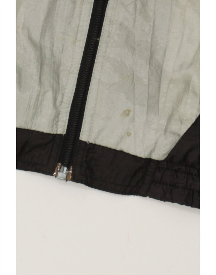 VINTAGE Mens Tracksuit Top Jacket XL Black Colourblock Vintage Vintage and Second-Hand Vintage from Messina Hembry 