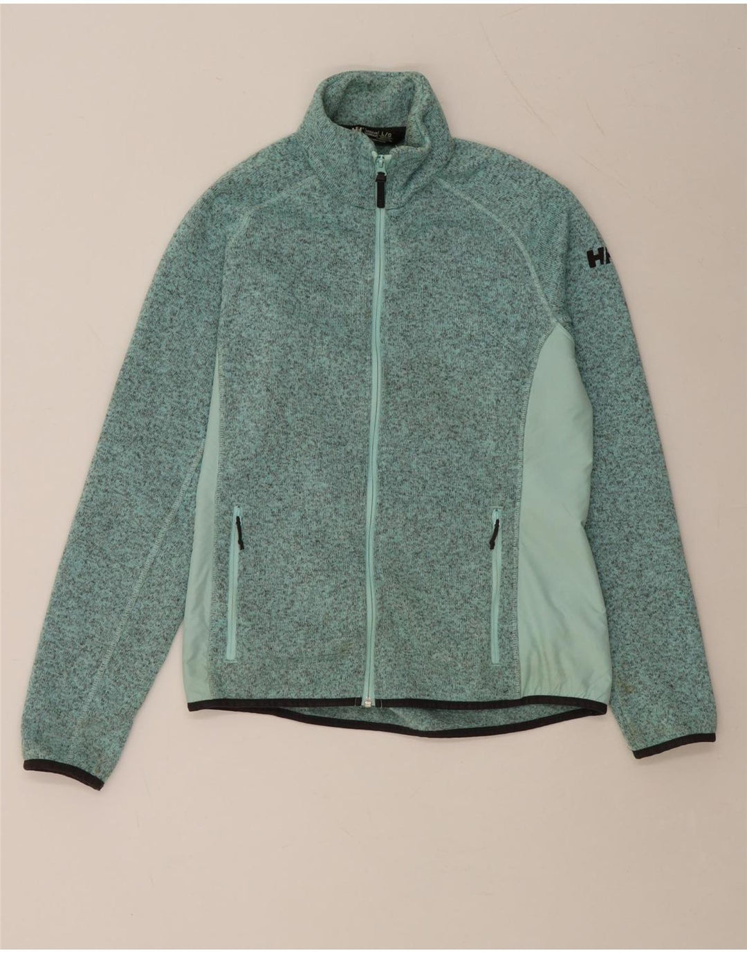 Giacca da tuta da donna HELLY HANSEN UK 14 Large Green Colourblock