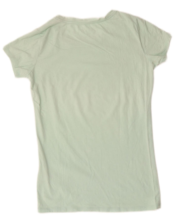 Guess T-shirt grafica da donna Top UK 12 Cotone verde medio