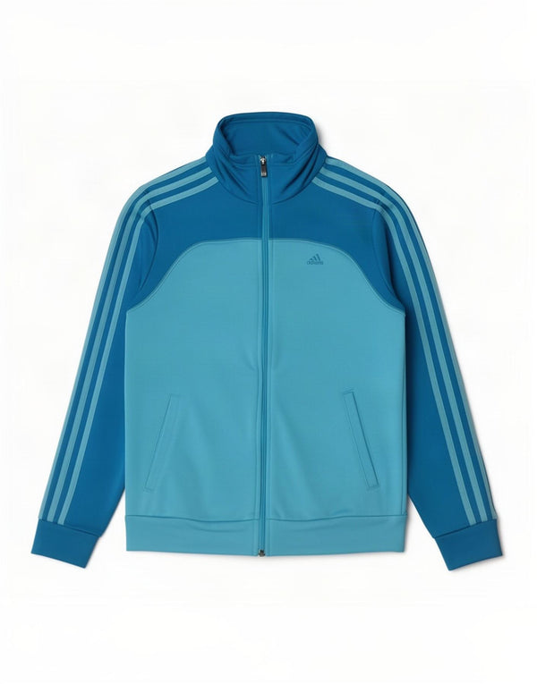 Giacca da tuta da donna Adidas UK 8/10 Small Blue Colourblock