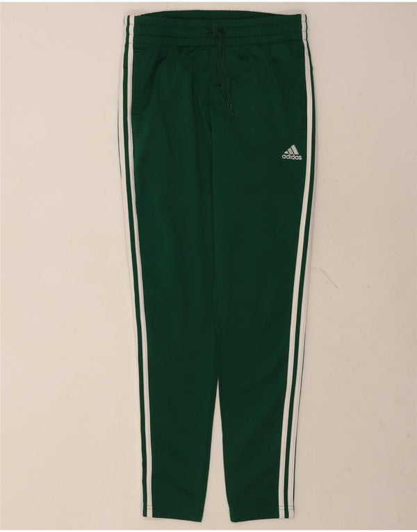 Pantaloni da tuta con grafica Adidas da donna UK 8/10 Small Verde Poliestere