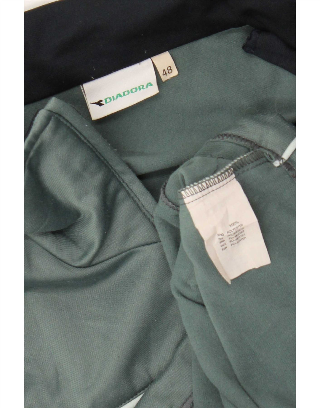 Giacca da tuta da uomo Diadora IT 48 Poliestere color block verde medio