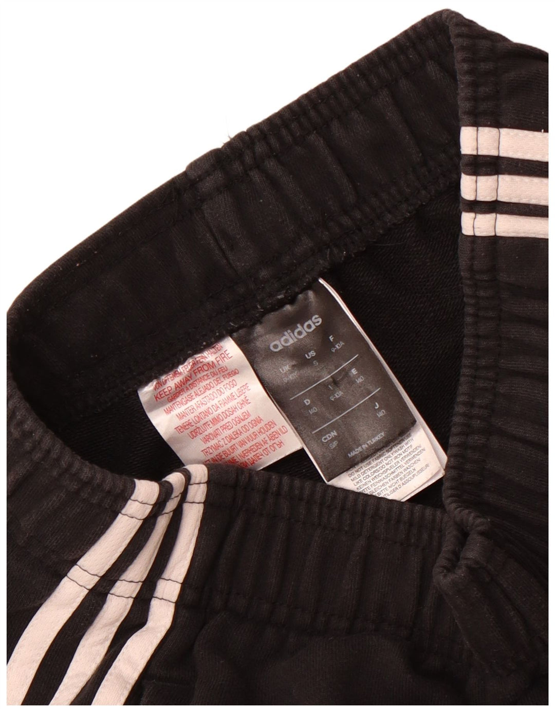 Pantaloncini sportivi Adidas da ragazzo 9-10 anni in cotone nero