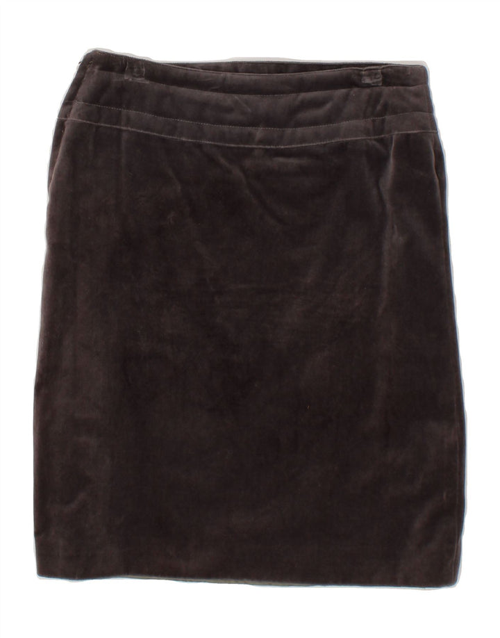 VINTAGE Womens Straight Skirt IT 44 Medium W28  Black Cotton Vintage Vintage and Second-Hand Vintage from Messina Hembry 