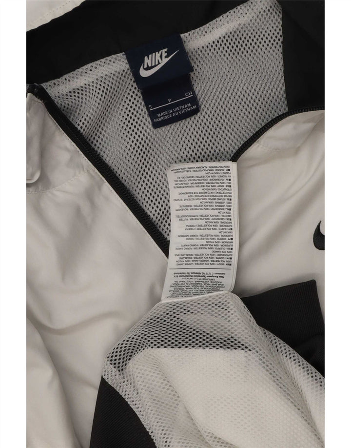 Giacca da tuta da uomo Nike Small White Colourblock Poliestere