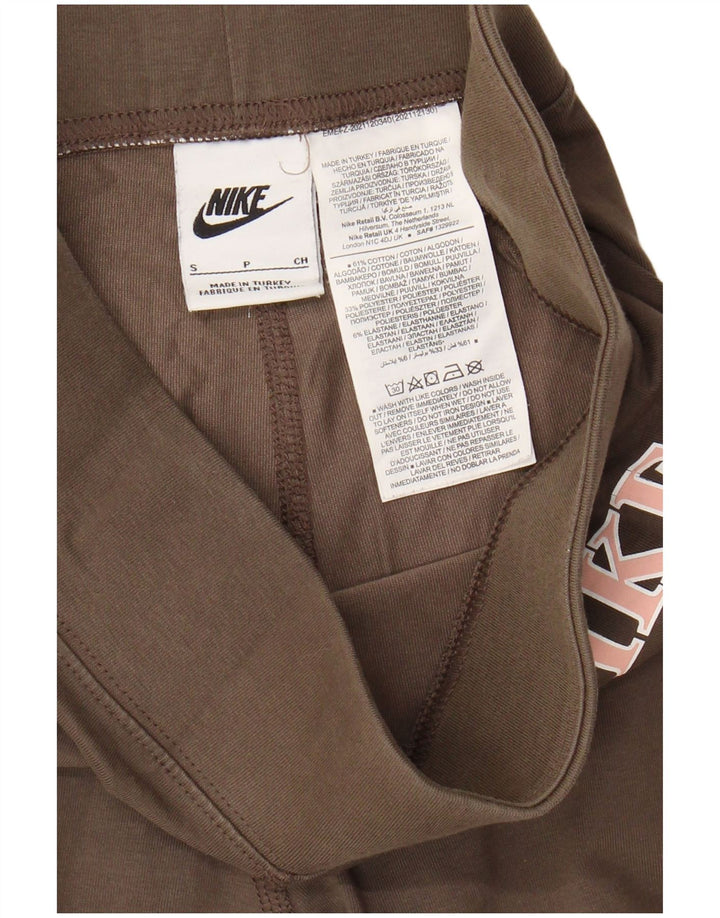 Leggings grafici da donna NIKE UK 10 piccolo cotone grigio