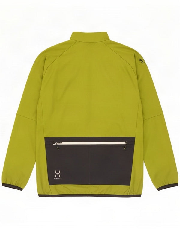 Haglöfs tuta da uomo pullover giacca top piccola verde Colourblock