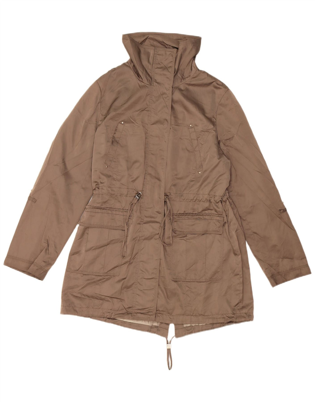 Giacca Parka Autograph da donna Marks & Spencer UK 14 Poliestere kaki medio