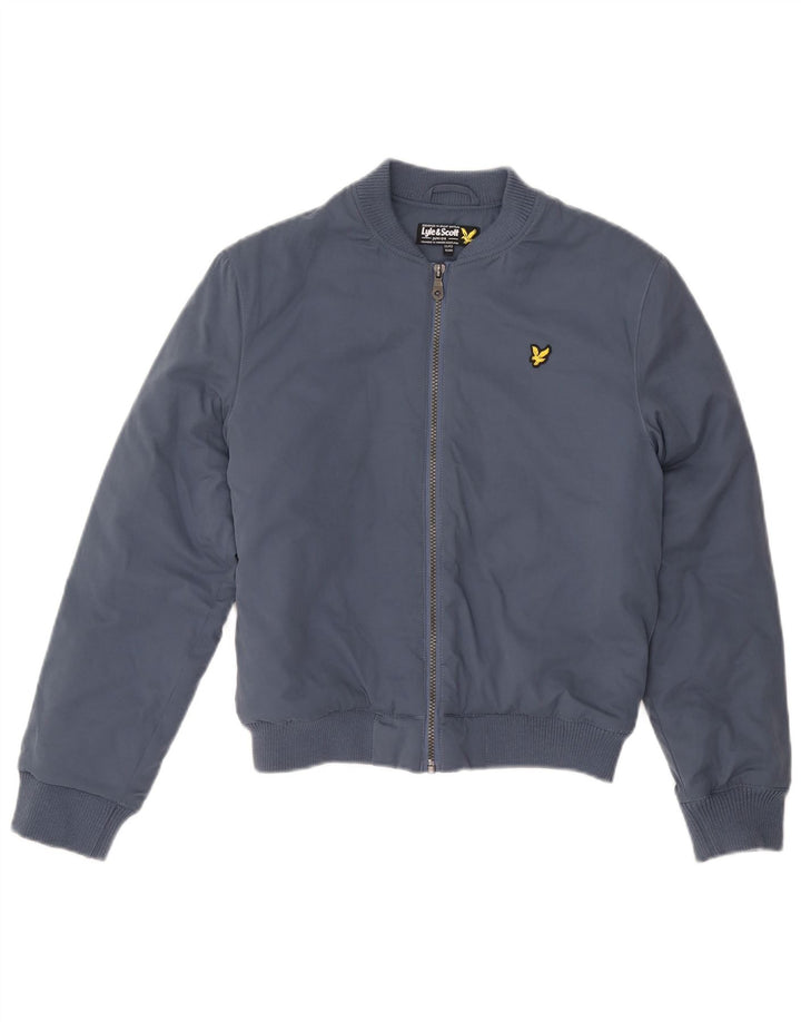 Giubbotto bomber da bambino LYLE & SCOTT 12-13 anni in poliestere blu