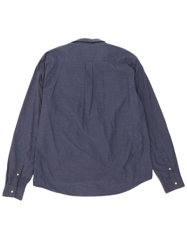 Camicia da uomo Regular Fit Superdry XL in cotone blu