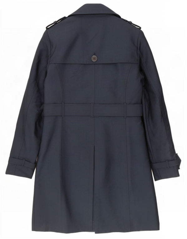 Trench da donna Superdry UK 12 medio blu navy poliestere