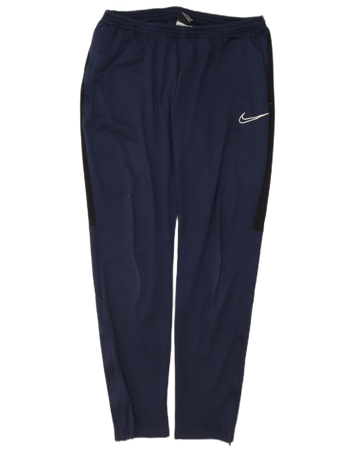 Pantaloni da tuta Nike Dri Fit da uomo, grandi, in poliestere blu navy