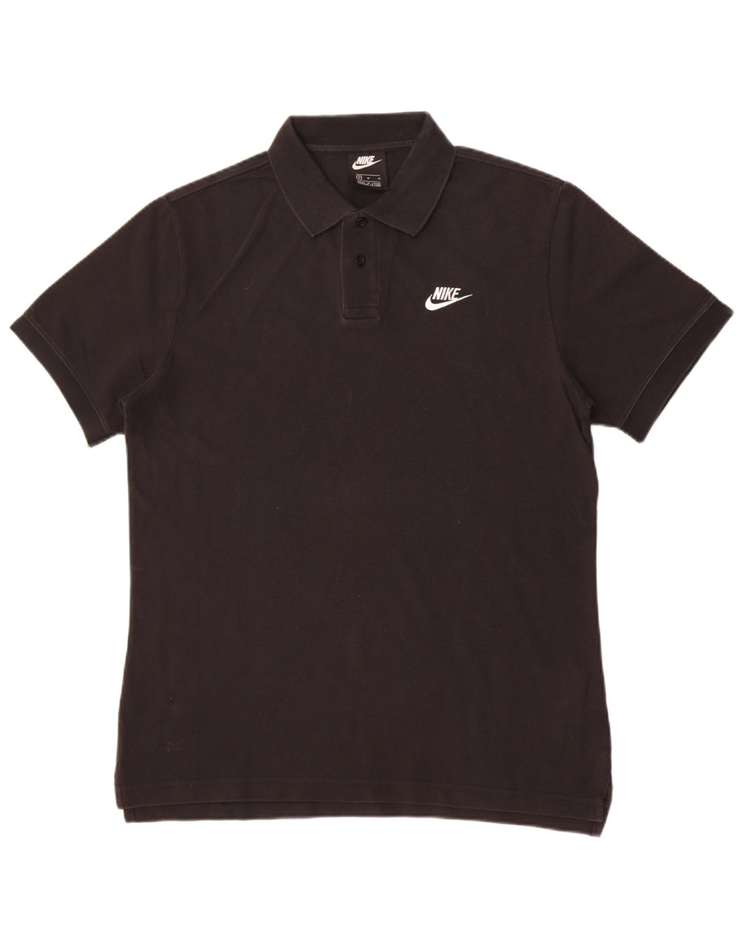 Polo Nike da uomo in cotone nero medio
