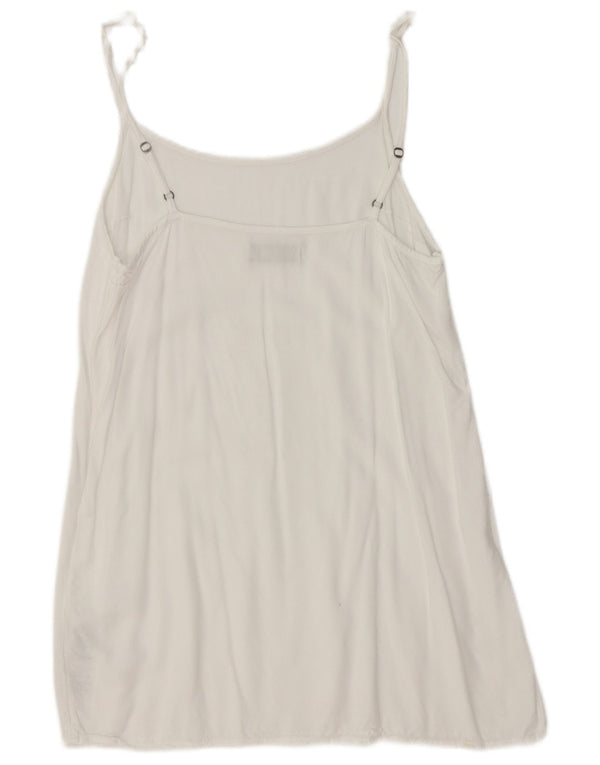 Abercrombie & Fitch Womens Slip Dress UK 10 Small White Cotton