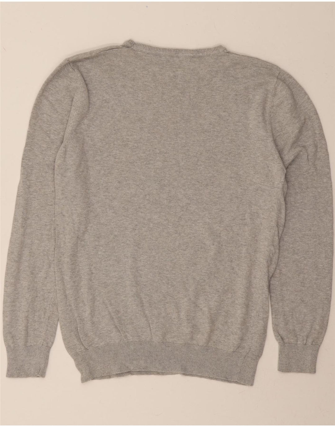 FRENCH CONNECTION Mens Crew Neck Jumper Sweater Medium Grey Cotton Vintage French Connection and Second-Hand French Connection from Messina Hembry 
