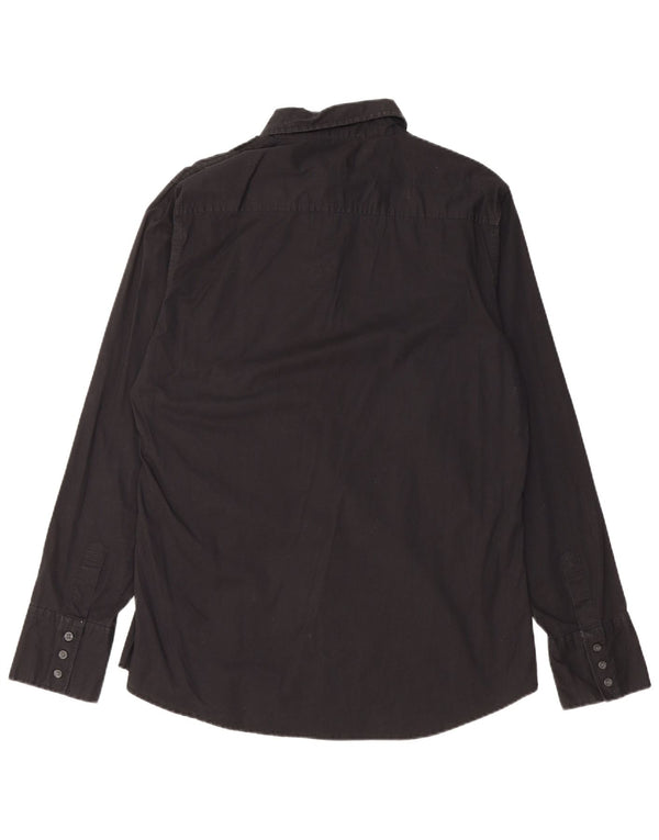 Camicia da uomo Calvin Klein Jeans XL in cotone nero