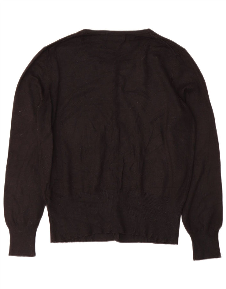 Maglione cardigan da donna Marks & Spencer UK 14 medio nero