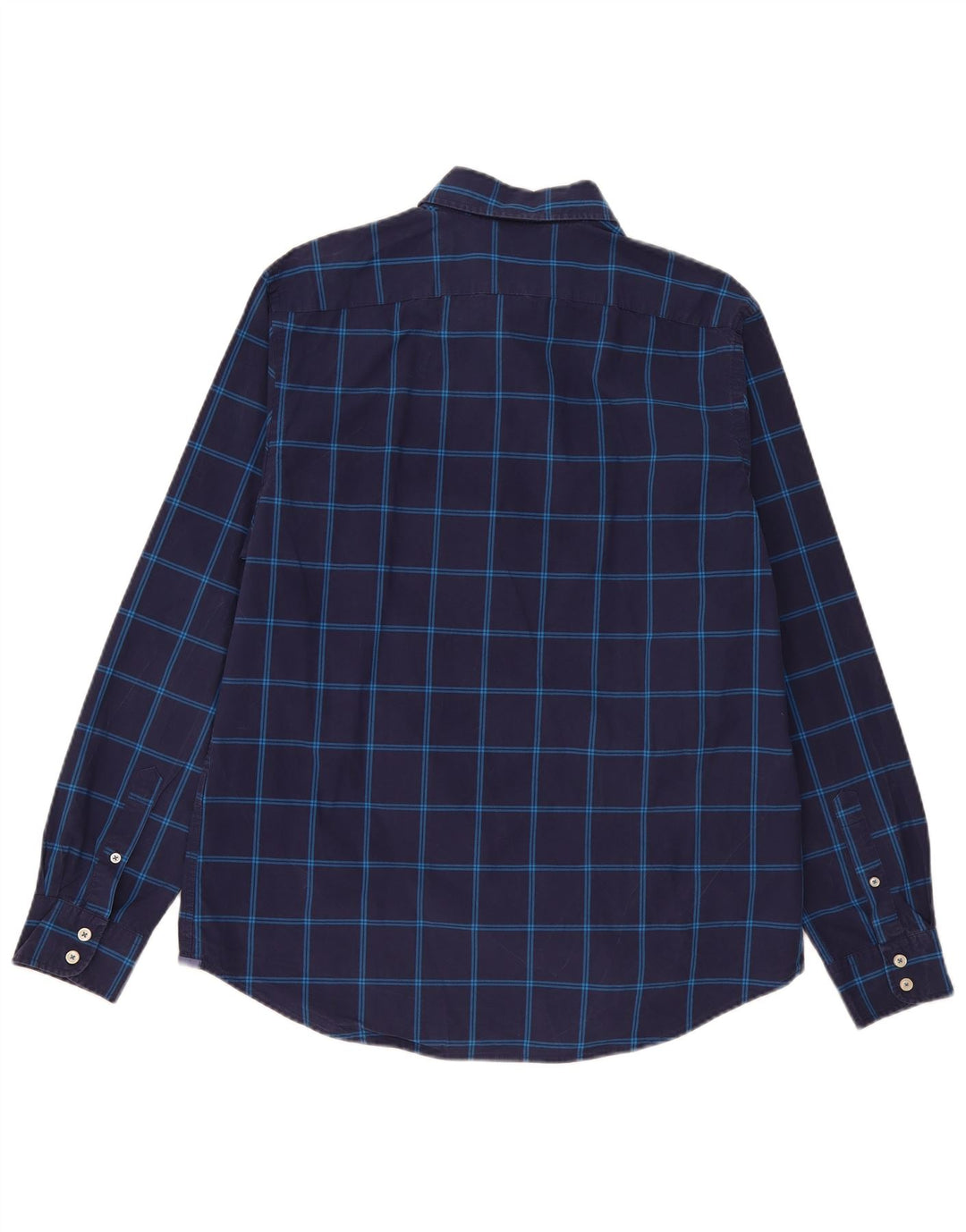 Camicia da uomo Boden Large in cotone a quadri blu navy