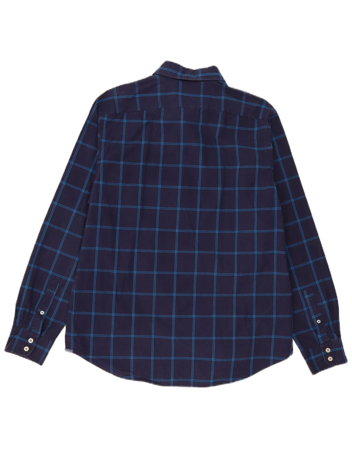 Camicia da uomo Boden Large in cotone a quadri blu navy