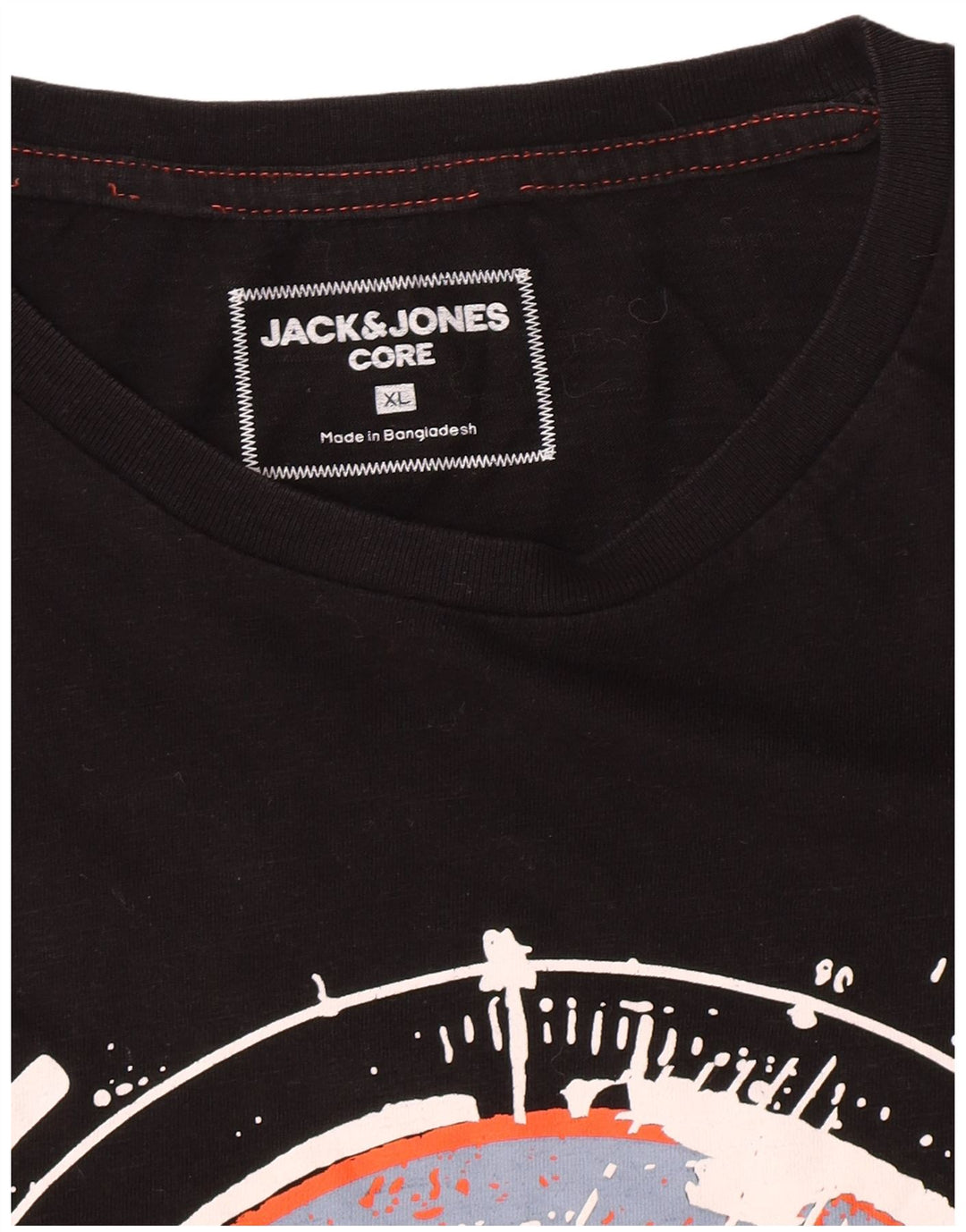 T-shirt grafica da uomo Jack & Jones Top XL Nera