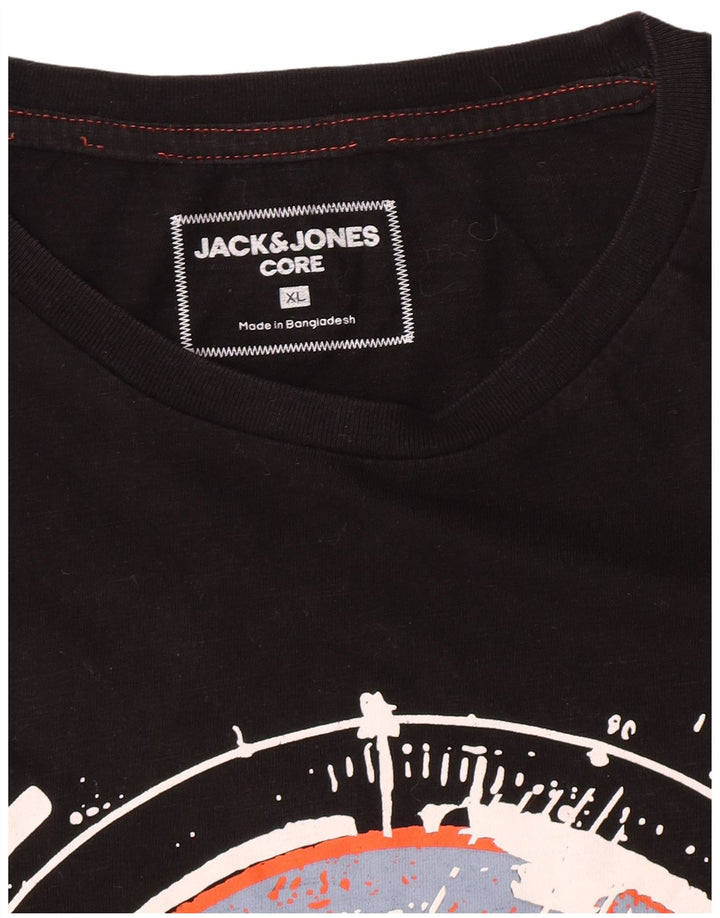 T-shirt grafica da uomo Jack & Jones Top XL Nera