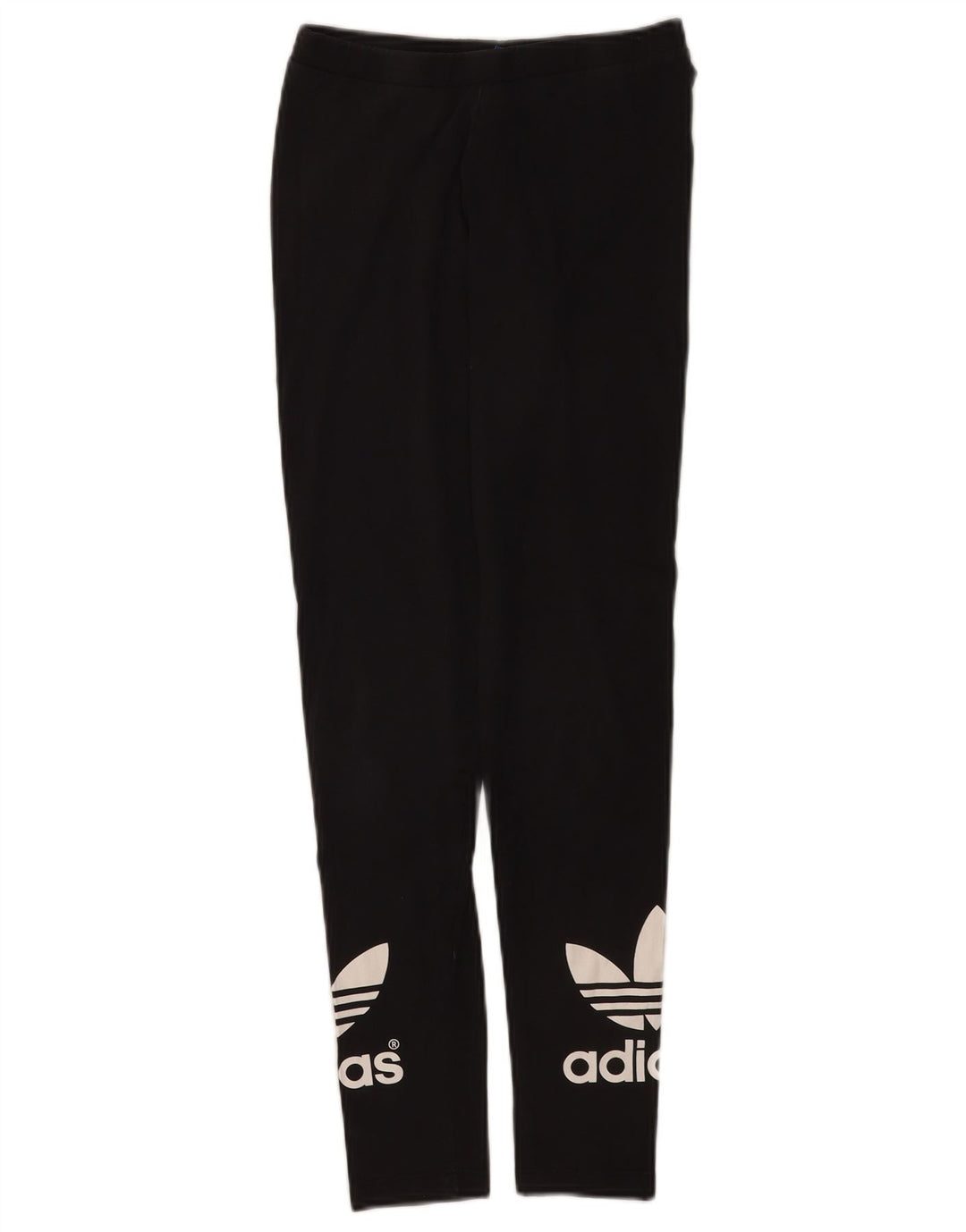 Leggings grafici da donna Adidas UK 8 piccoli neri