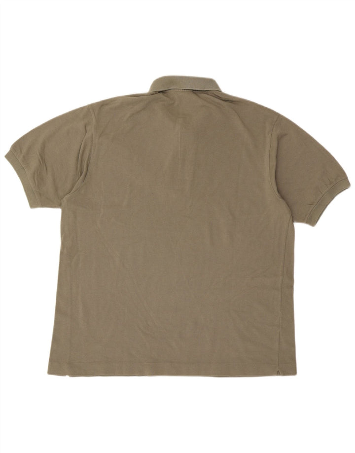 Polo da uomo Lacoste taglia 6 XL in cotone kaki