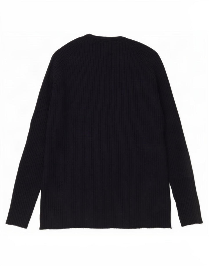 Top Zara da uomo a maniche lunghe XL in viscosa nera