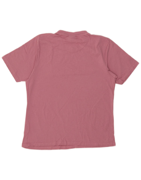 T-shirt grafica da donna Ellesse Top UK 16 grande cotone rosa