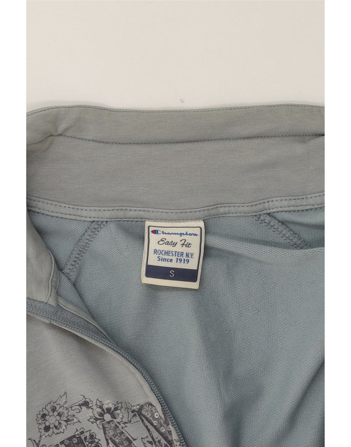 CHAMPION Womens Easy Fit Oversized Tracksuit Top Jacket UK 10 Small Grey Vintage Champion and Second-Hand Champion from Messina Hembry 