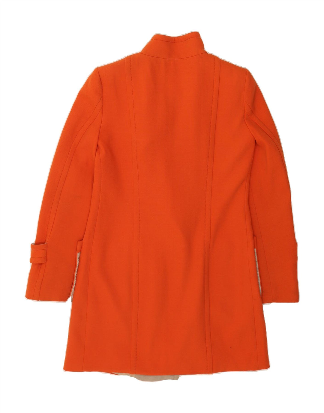 MARELLA Womens Double Breasted Coat UK 10 Small Orange Polyester Vintage Marella and Second-Hand Marella from Messina Hembry 