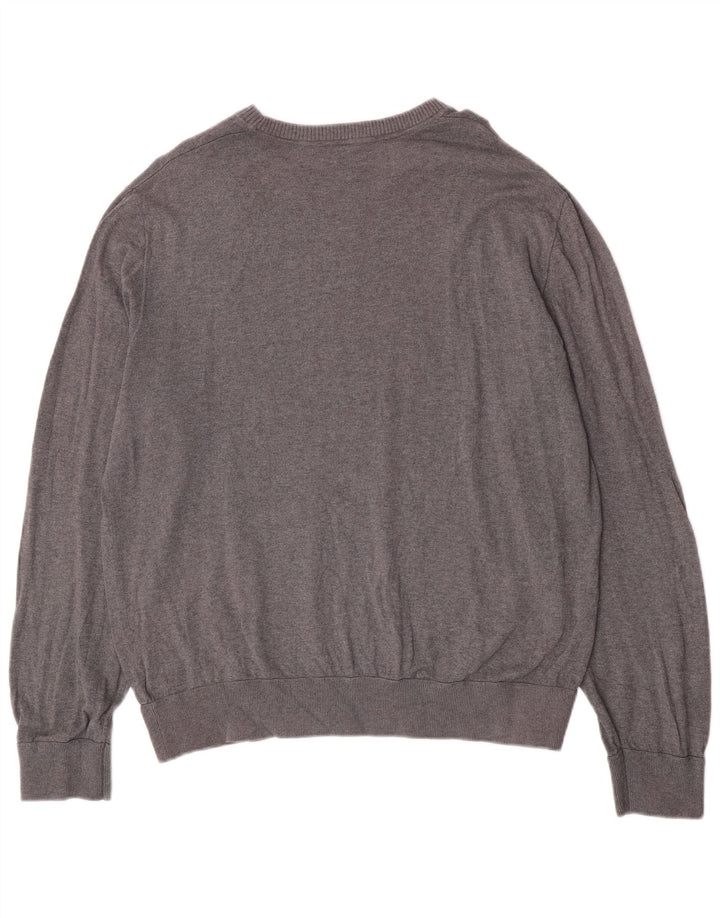 Maglione maglione girocollo da uomo Gap XL in cotone grigio
