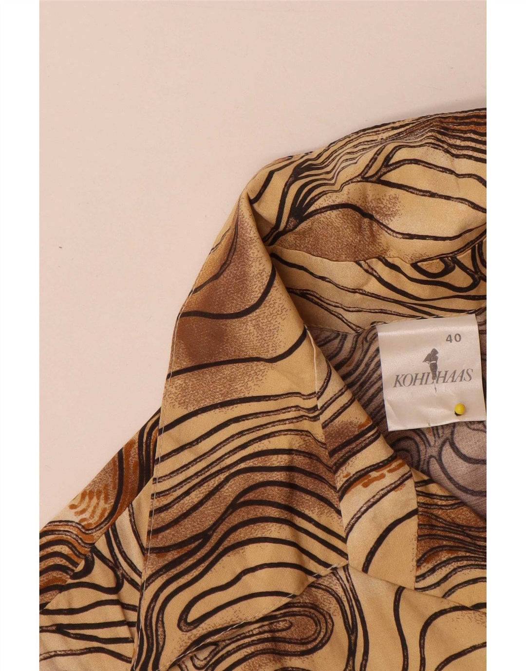 Kohlhaas Camicia da Donna Camicetta EU 40 Viscosa Tie Dye Marrone Medio