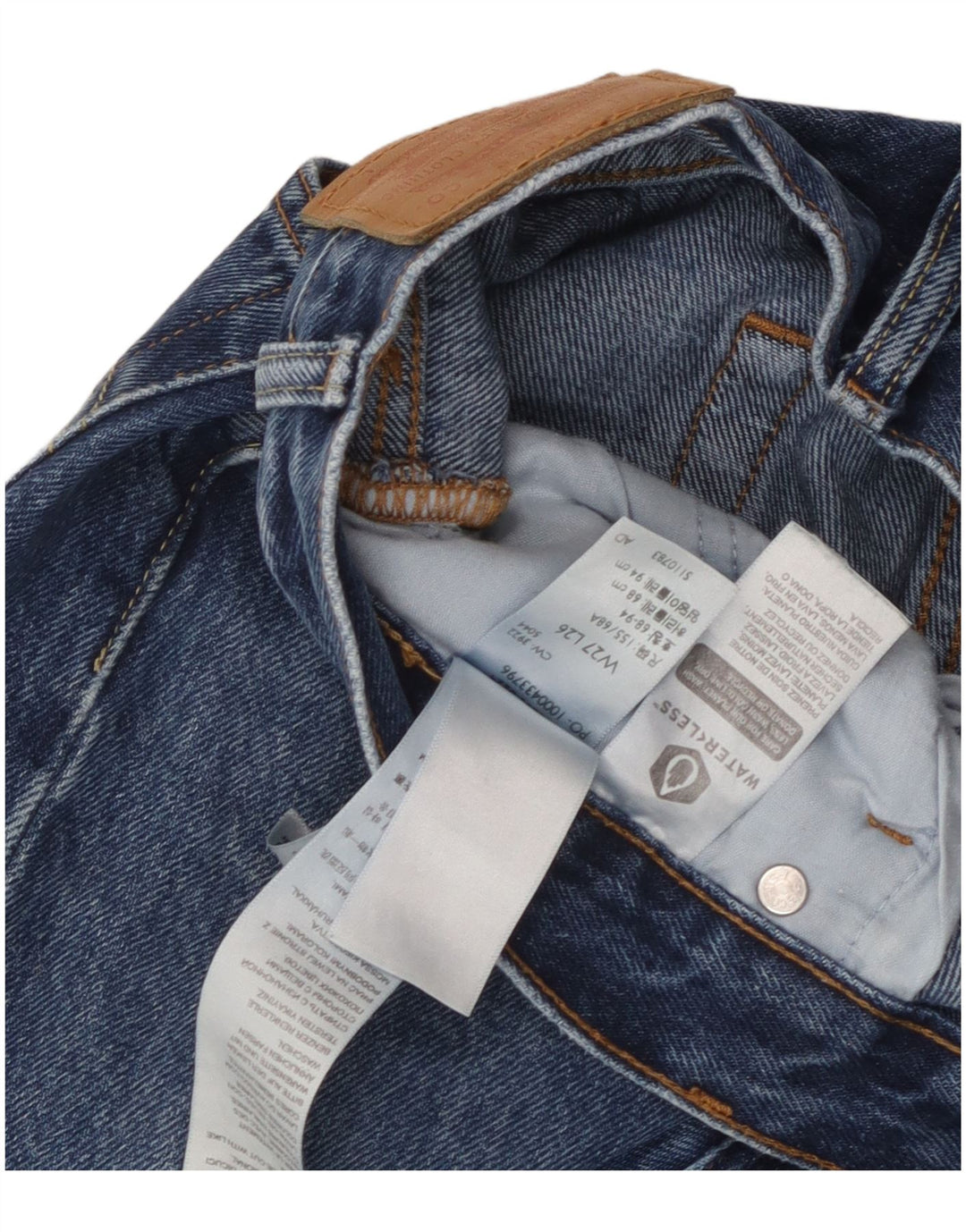 Jeans dritti Levi's 501 da donna W27 L26 cotone blu