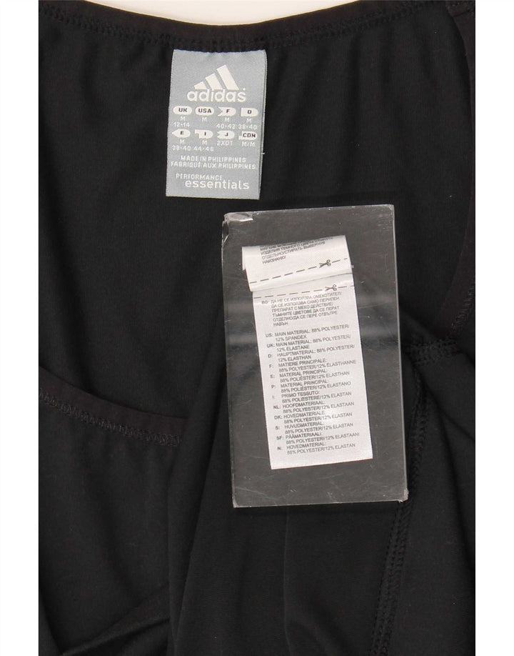 T-shirt Adidas Climalite da donna Top UK 12/14 poliestere nero medio