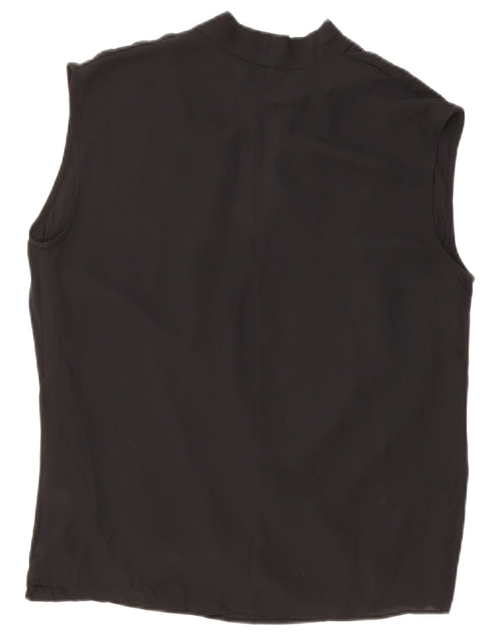 MOSSIMO Camicetta senza maniche da donna Top UK 10 Small Nero Poliestere