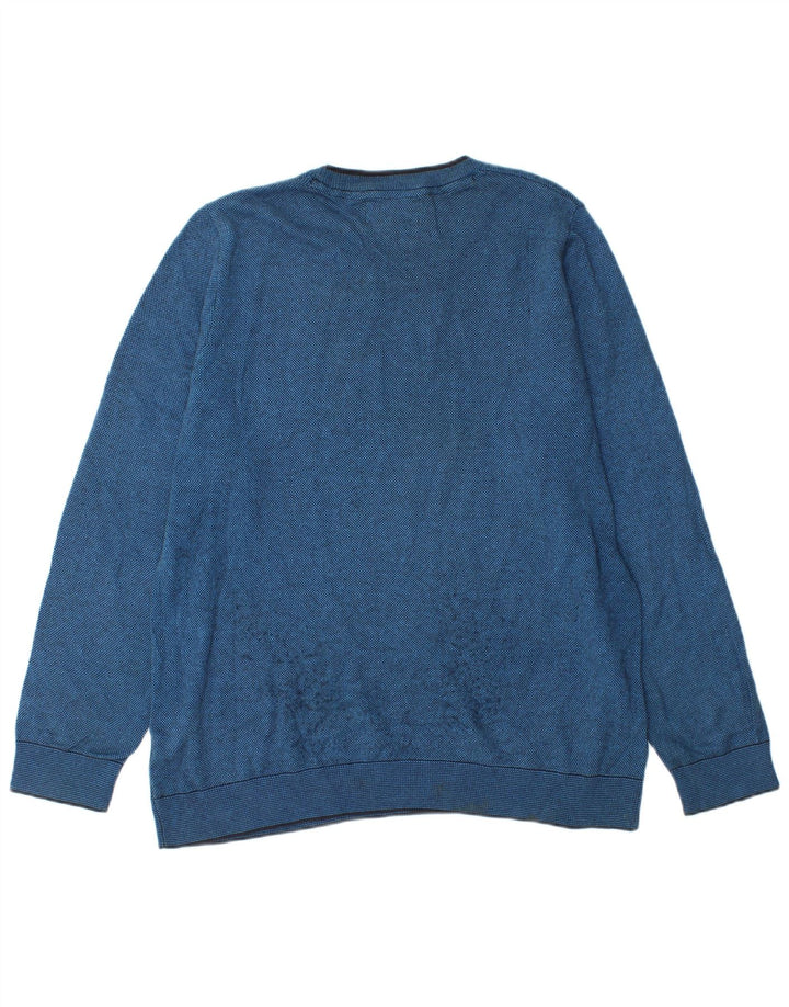 Maglione maglione girocollo da uomo Marks & Spencer su misura, grande blu