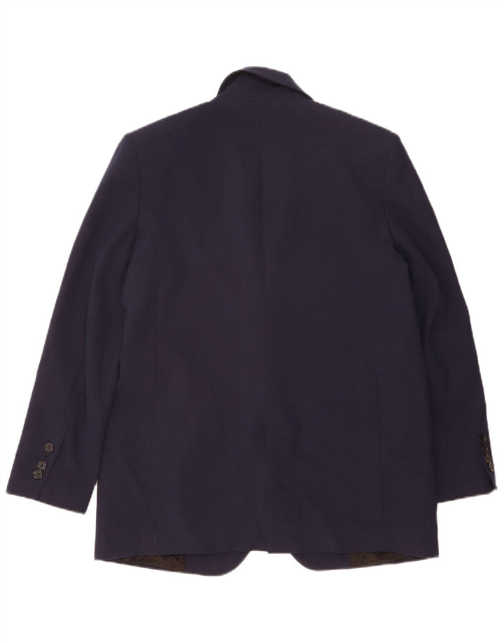 Giacca blazer oversize a 1 bottone da donna Zara UK 10 piccola blu navy