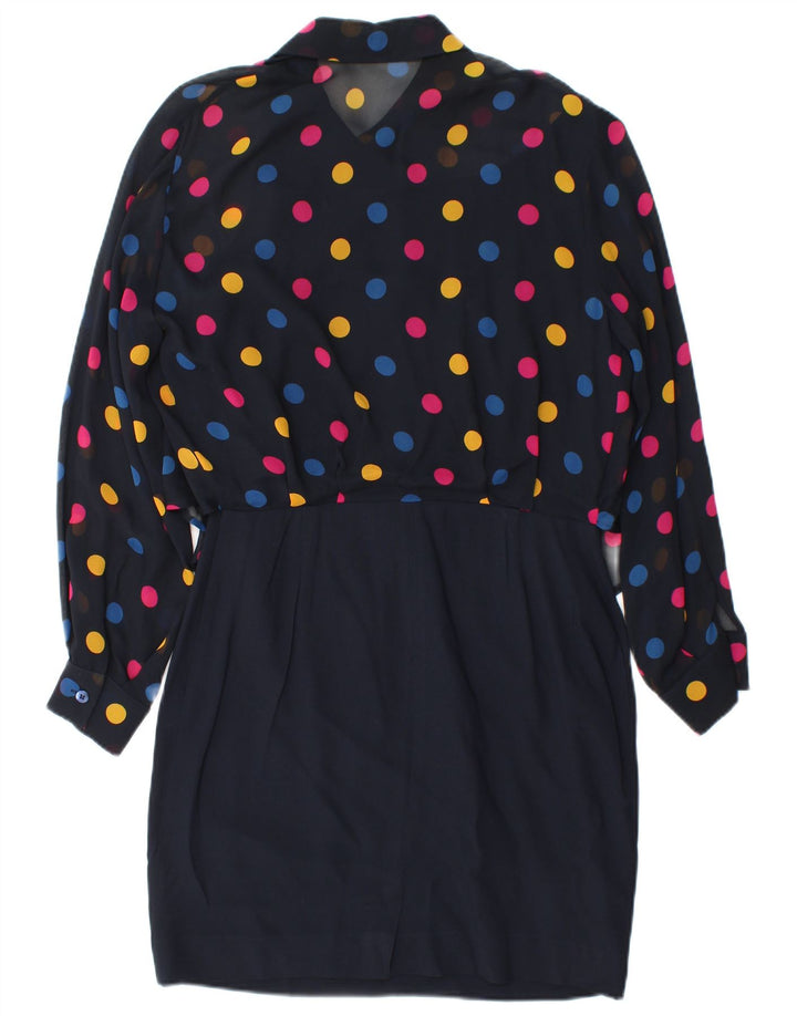 Arezia Abito da Donna a Tubino con Laccio Frontale UK 10 Piccolo Blu Navy a Pois