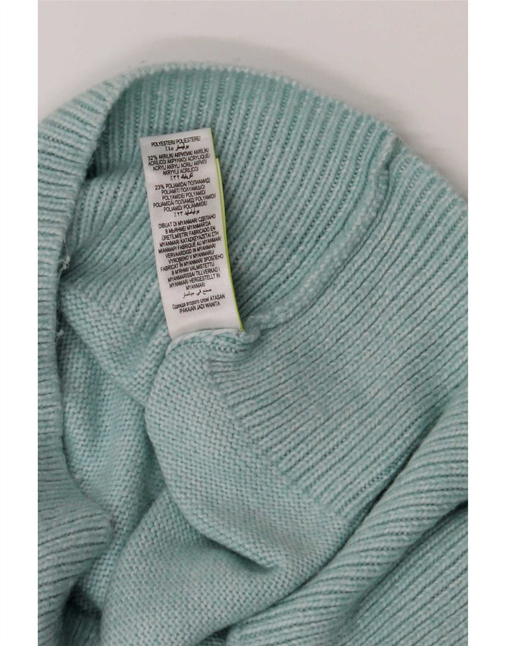 Maglione maglione a collo alto da donna Marks & Spencer UK 16 grande turchese