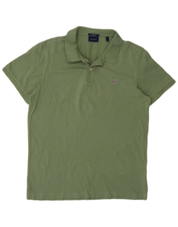 Polo Gant da uomo a maniche corte, vestibilità regolare, grande, in cotone verde