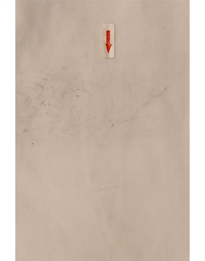 Pantaloni chino slim da uomo Zara EU 44 Large W34 L30 poliestere bianco