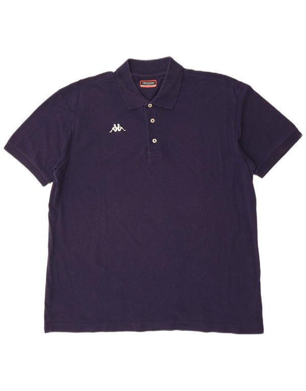 Polo da uomo KAPPA 3XL in cotone blu navy