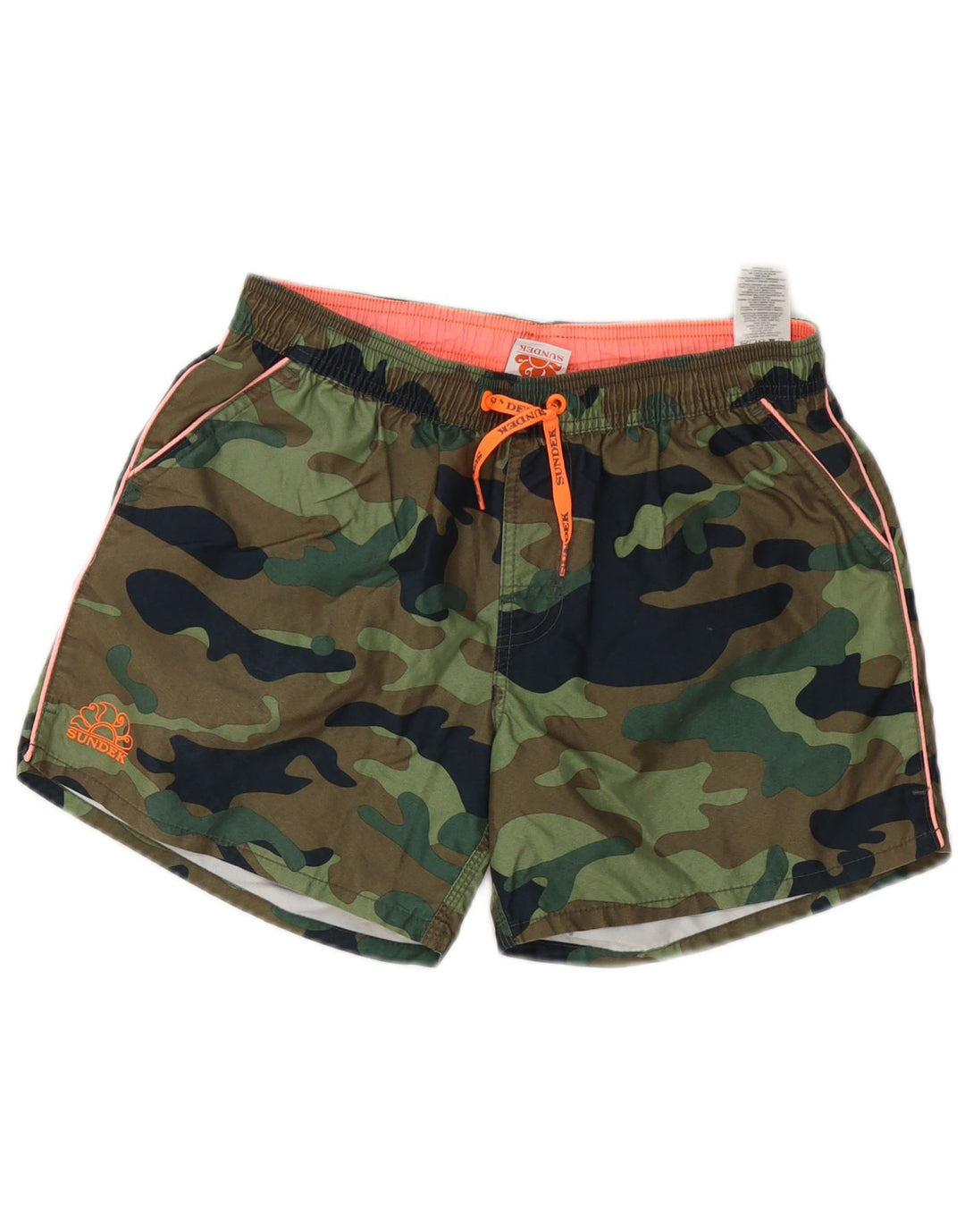 Pantaloncini da bagno Sundek per ragazzi 15-16 anni Poliestere mimetico kaki