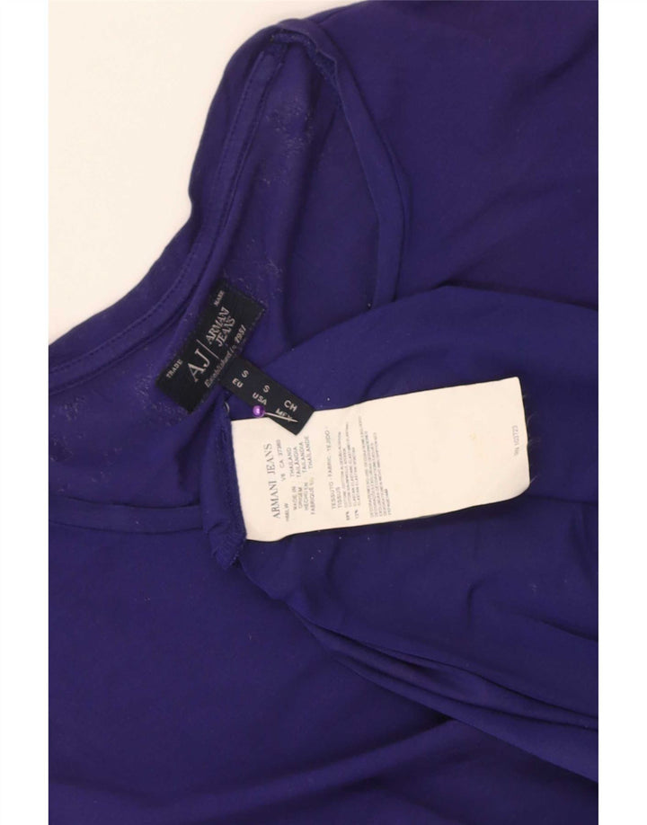 Armani Jeans T-shirt uomo Top Small Viola in cotone